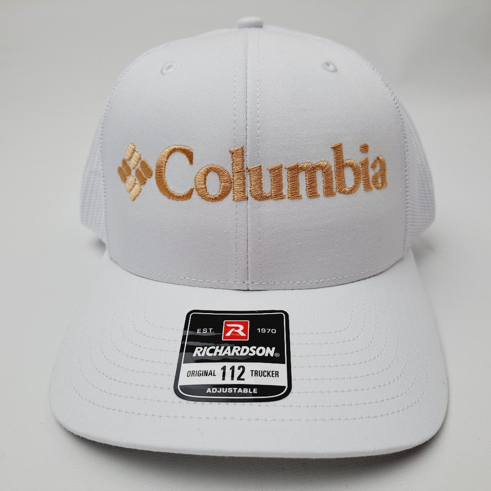 Columbia Richardson 112 Trucker Cap Hat Mesh Snapback Embroidered